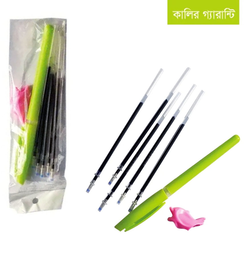 ঝিলমিল ম্যাজিক কলম (১টি কলম, ৫টি শীস, ১টি গ্রিপার)
