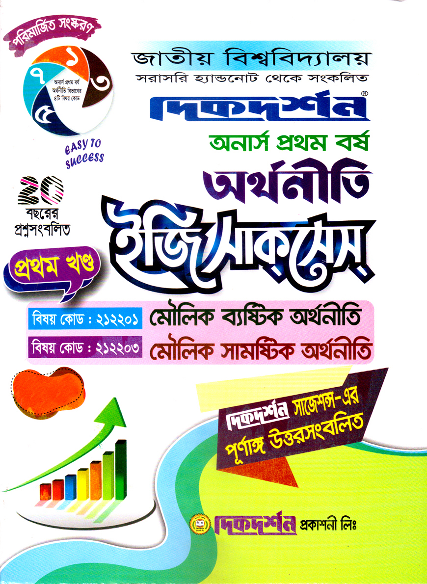 দিকদর্শন অর্থনীতি প্রথম খণ্ড ইজি সাকসেস :(মৌলিক ব্যষ্টিক অর্থনীতি, মৌলিক সামষ্টিক অর্থনীতি) অনার্স প্রথম বর্ষ (বিষয় কোড : ২১২২০১, ২১২২০৩)