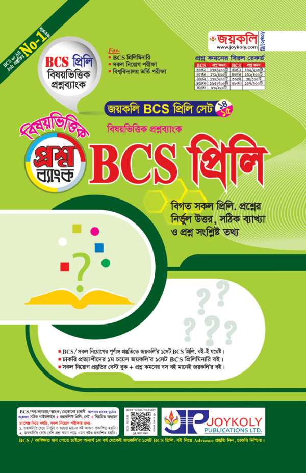 BCS প্রিলি প্রশ্নব্যাংক